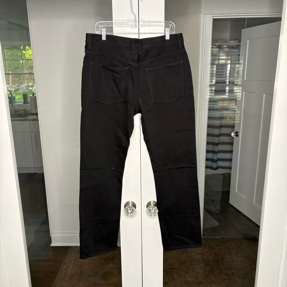 NWT Alexa Chung Madewell High-Rise Straight Jean Outridge Wash Black
